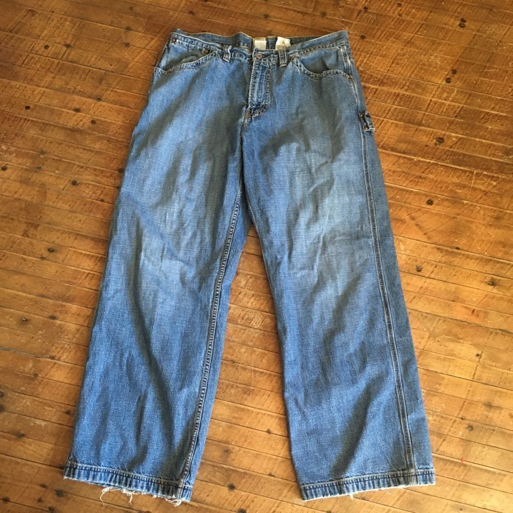 Lucky Brand 34 short straight leg medium wash jeans